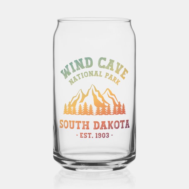 Wind Cave Nationalpark Süd Dakota Dosenglas (Vorderseite)