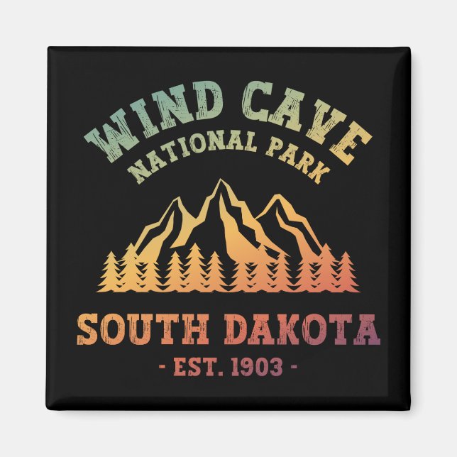 Wind Cave Nationalpark Süd Dakota Magnet (Vorne)