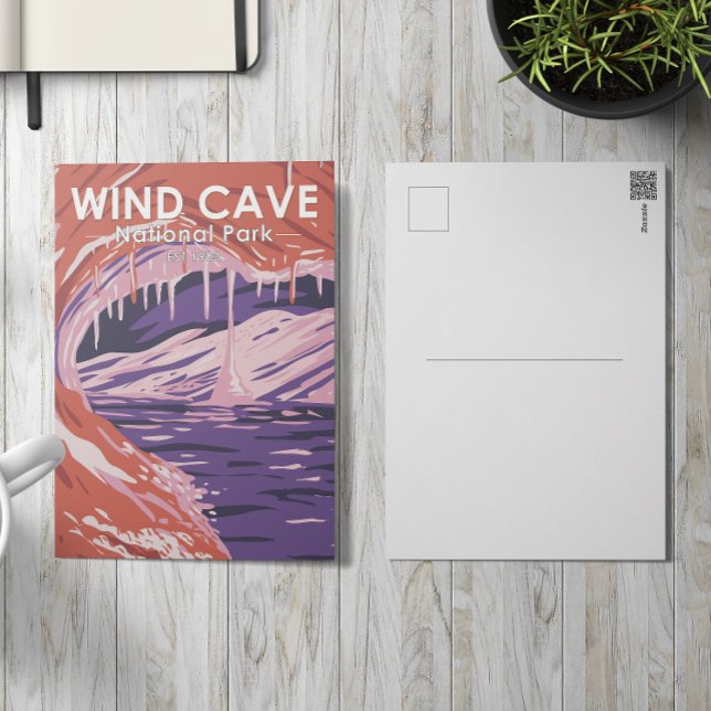 Wind Cave Nationalpark Süd Dakota Vintag Postkarte (Von Creator hochgeladen)