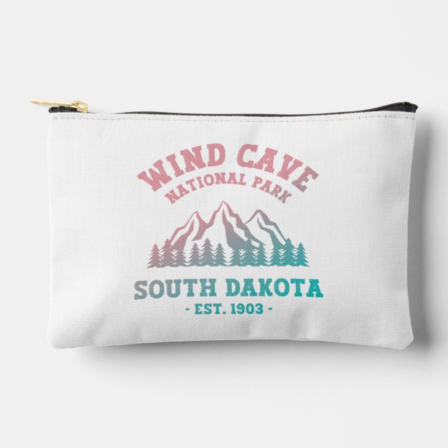 Wind Cave Nationalpark Süd Dakota Zubehörtasche (Vorderseite)