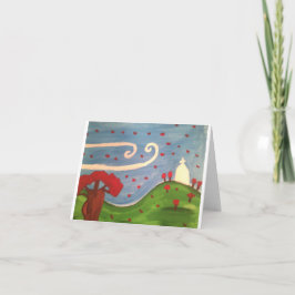 Wind Day Fall Card Dankeskarte