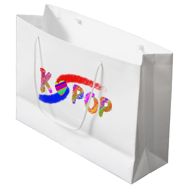 Wind des K-Pops Große Geschenktüte (Vorderseite Schrägansicht)