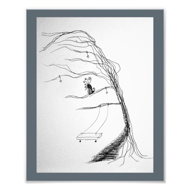 Wind durch die Bäume Fotodruck (Vorne)