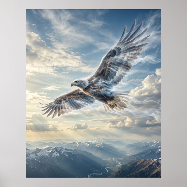 Wind Eagle Endloser Himmel Poster (Vorne)