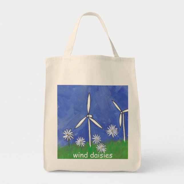 Wind-Gänseblümchen Tragetasche (Vorne)