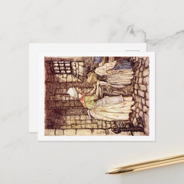 Wind in der Willows-Postkarte Postkarte (Vorderseite/Rückseite Beispiel)