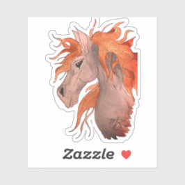 Wind in meinem Haar! Aufkleber