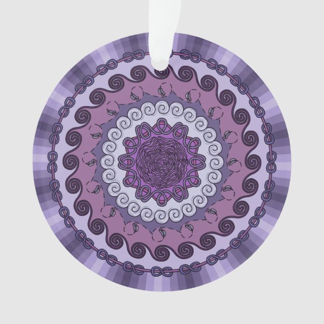 Wind Mandala Acrylic Ornament (Vorderseite)