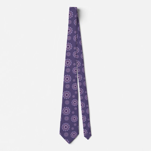 Wind Mandala Men's Neck Tie Krawatte (Vorderseite)