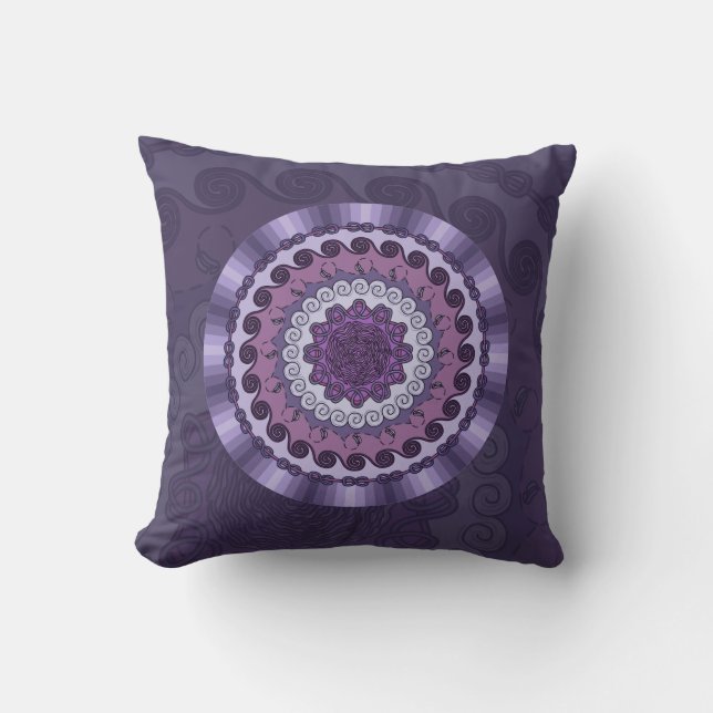 Wind Mandala Pillow Kissen (Vorderseite)