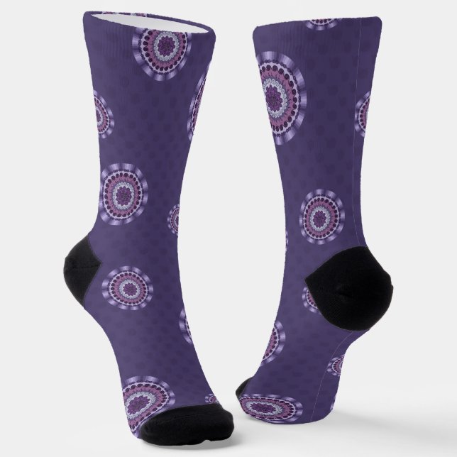 Wind Mandala Socken (Gewinkelt)
