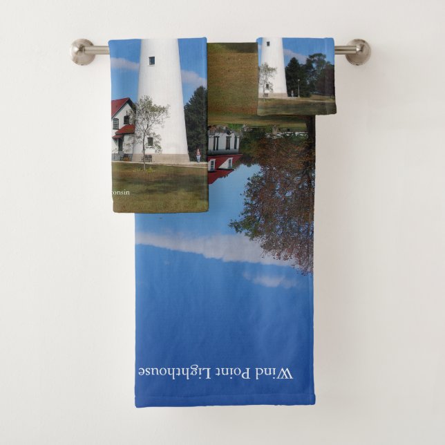Wind Point Lighthouse Handtuchhandtuch Set (Insitu)