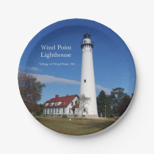 Wind Point Lighthouse Papierplatte Pappteller