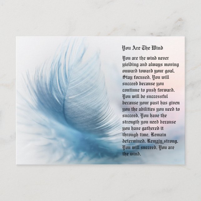 Wind Postkarte (Vorderseite)