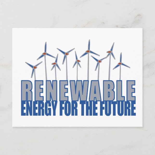 Wind Power Postkarte (Vorderseite)