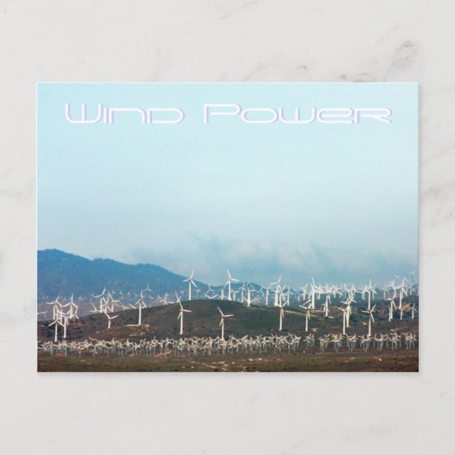 Wind Power Postkarte (Vorderseite)