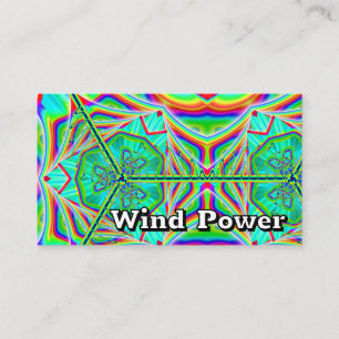 Wind Power (Sie können die Wörter ändern) Visitenkarte