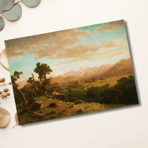 Wind River Country - Albert Bierstadt Seidenpapier