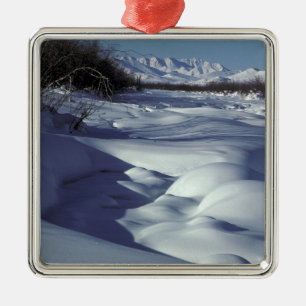 Wind River im Winter Weihnachts-Ornament Ornament Aus Metall