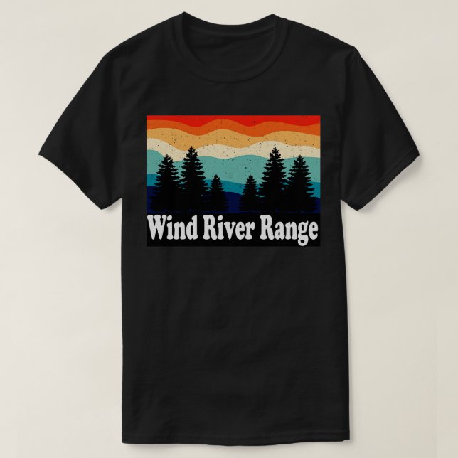 Wind River Range Wyoming Retro T-Shirt (Design vorne)