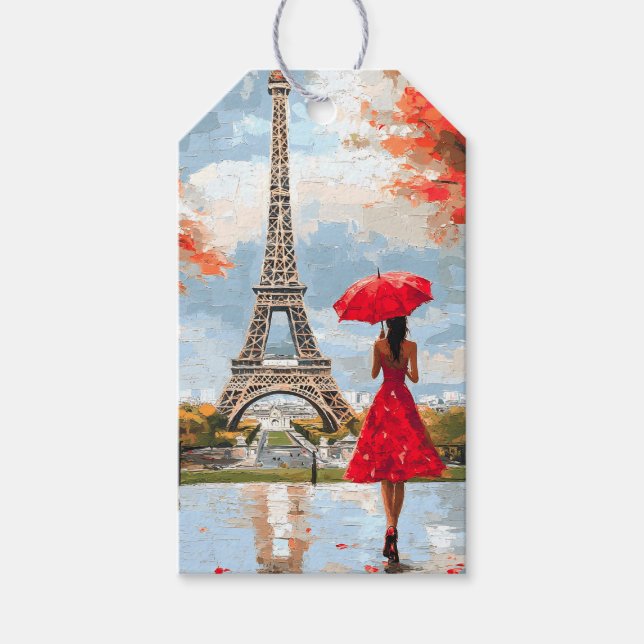 Wind Romance Paris Chic Walk Geschenkanhänger (Vorderseite)