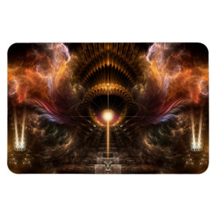 Wind Storm Fraktal Art Flexible Magnet