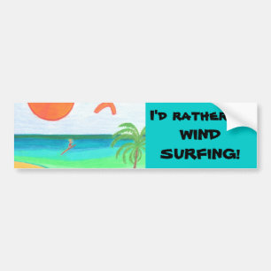 Wind-Surfen Autoaufkleber