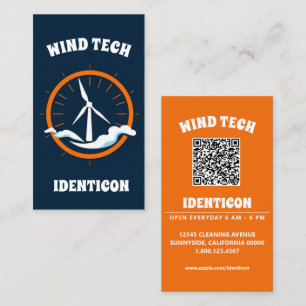 WIND TECH mit QR-Code Visitenkarte