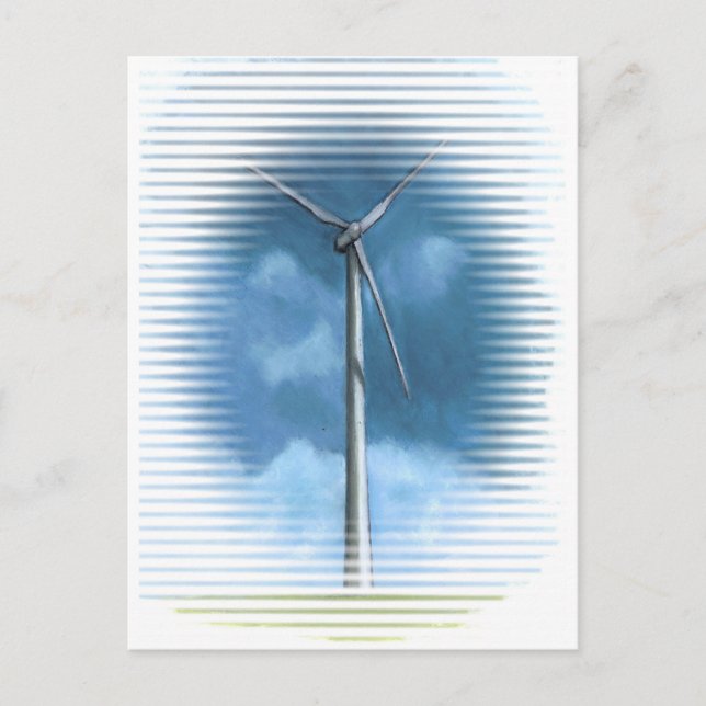 WIND TURBINE POSTKARTE (Vorderseite)