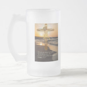 Wind und Wellen gehorchen ihm Mattglas Bierglas