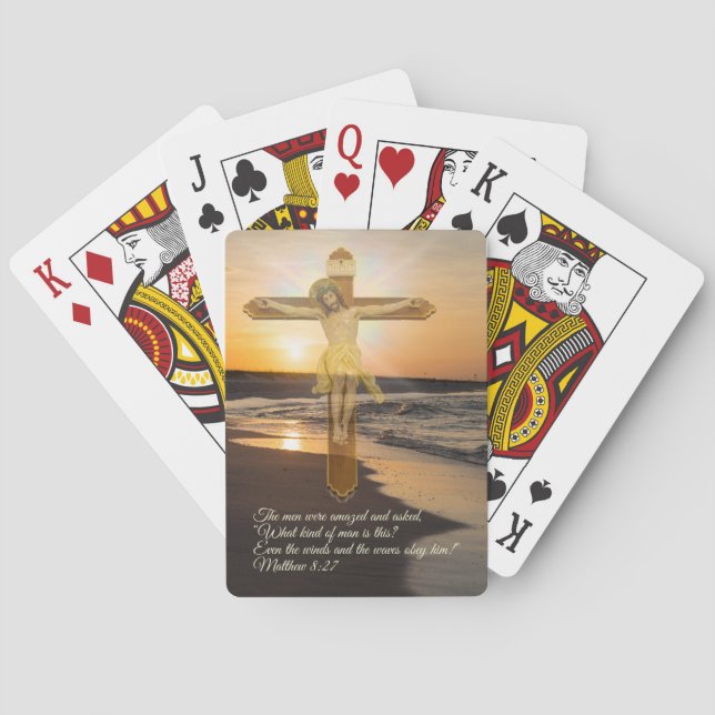 Wind und Wellen gehorchen ihm Spielkarten (Rückseite)