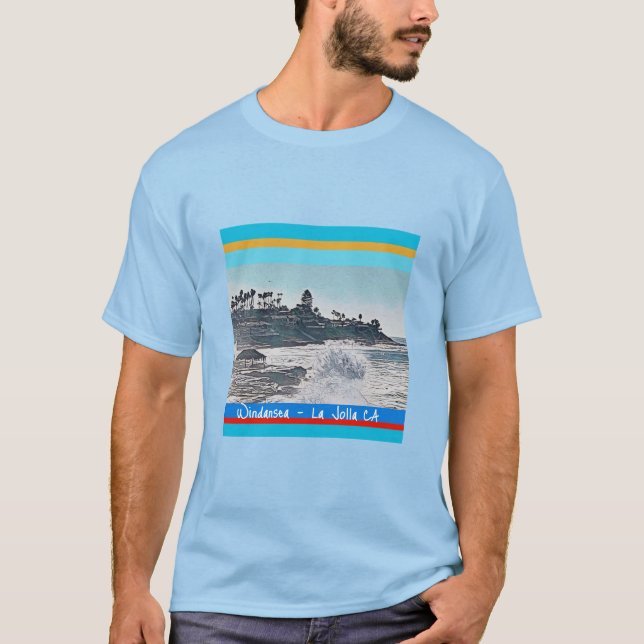 Windansea Beach La Jolla, CA T-Shirt (Vorderseite)
