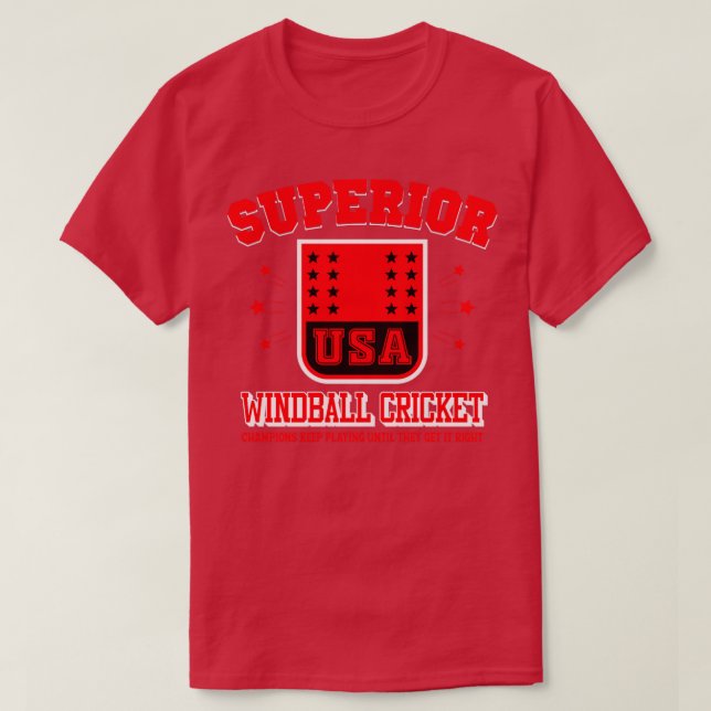 Windball-Cricket T-Shirt (Design vorne)