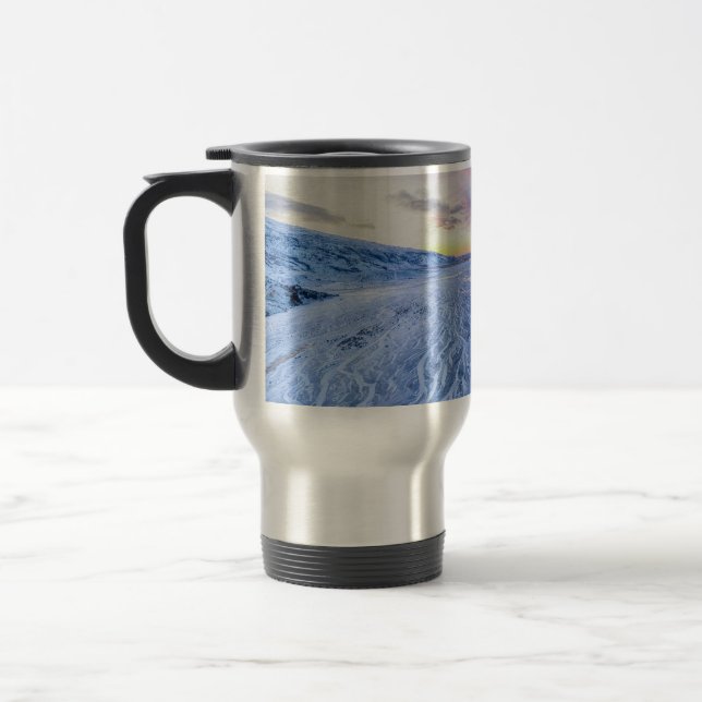 Windblown erste Spuren Reisebecher (Links)