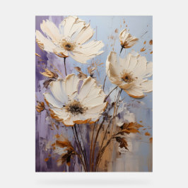 Windblume - Impasto Floral Acrylschild