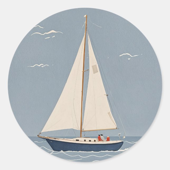 Windborne Wanderer Runder Aufkleber (Vorderseite)