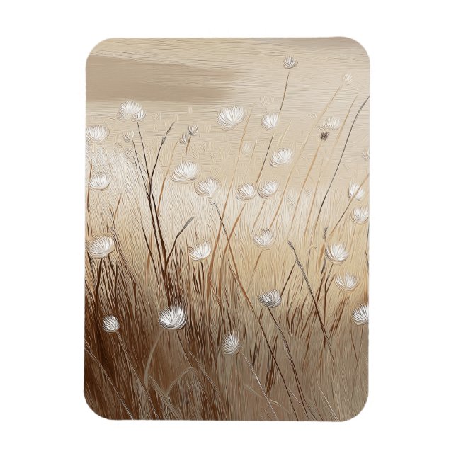 Winddurchwehte Wildblumen #1  Magnet (Vertikal)