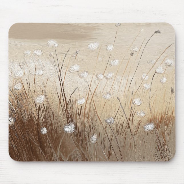 Winddurchwehte Wildblumen #1  Mousepad (Vorne)