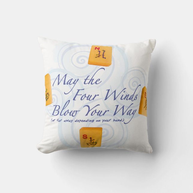 Winde Milliamperestunde Jongg Kissen (Vorderseite)