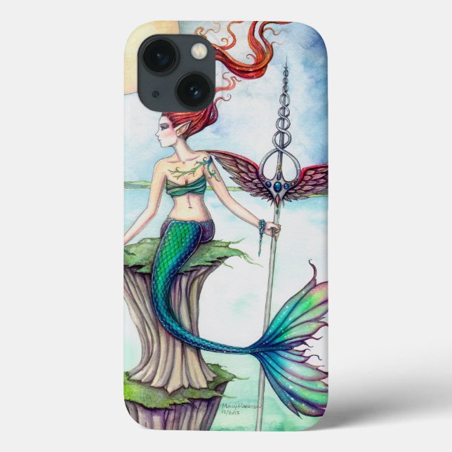 Winde oder Irland Mermaid Fantasy Art Case-Mate iPhone Hülle (Rückseite)
