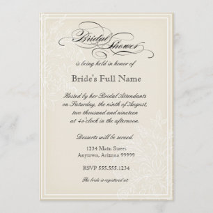 Windehydrangea-Brautparty-Einladung Einladung