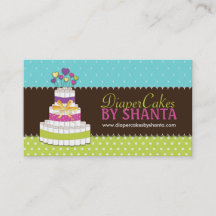 Windel-Kuchen-Visitenkarten