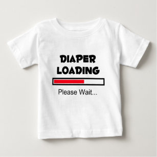Windel-Laden - warten Sie bitte… Baby T-shirt