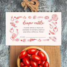 Windel-Raffel | Mamma Mia italienische Babyparty