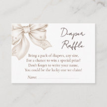 Windel-Raffel-Ticket Baby-Shower-Einlage