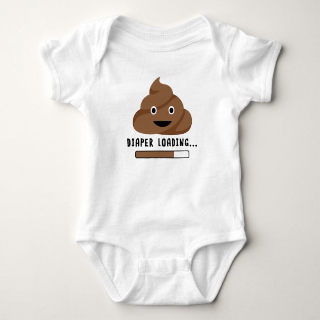 Windelbelastung Baby Strampler (Vorderseite)