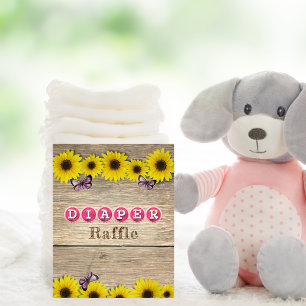 Windelblume Rosa Babydusche Poster
