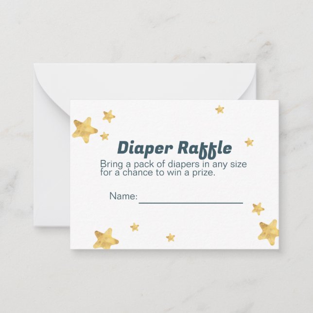 Windeldrehkarte für Babydusche Mitteilungskarte (Vorderseite)