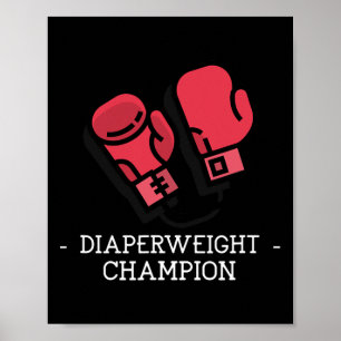 Windelgewicht Champion Erwachsene Kinder Ba Poster