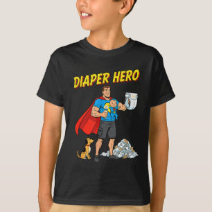 Windelheld Lustiges Cartoon-Vater-Design für neue T-Shirt